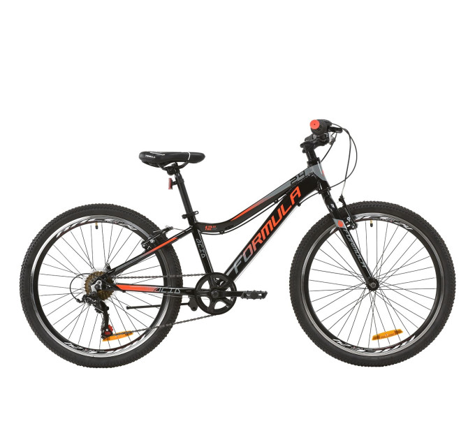 Велосипед 24" Formula ACID 1.0 Vbr 2020 (чорно-червоний із сірим)