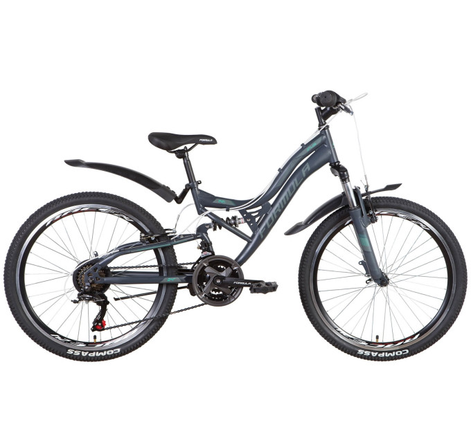 Велосипед ST 24" Formula ATLAS AM2 Vbr з крилом Pl 2022 (світло-сірий)