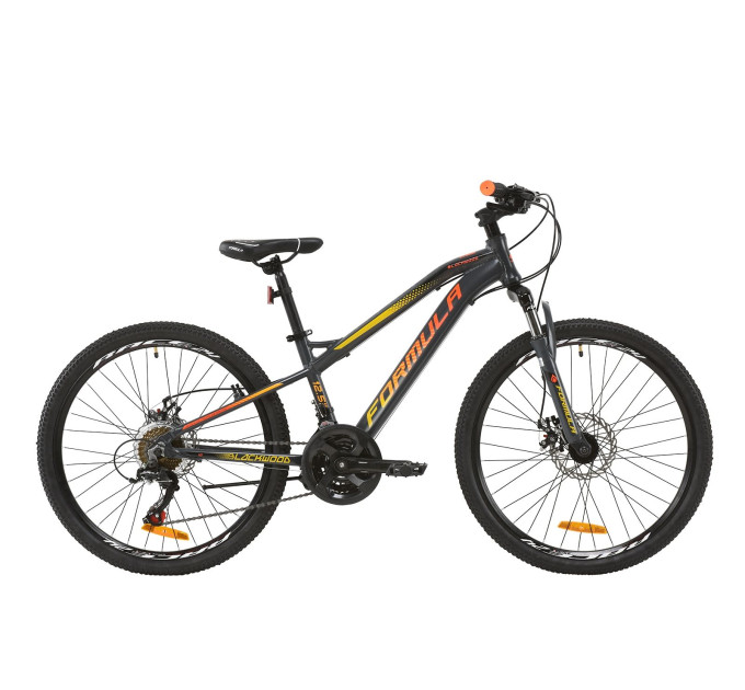 Велосипед 24" Formula BLACKWOOD 1.0 2020 (сіро-червоно-оранжевий)