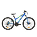 Велосипед 24" Formula BLACKWOOD 1.0 2020 (сине-желто-салатовый)