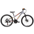 Велосипед 24" Formula BLACKWOOD 1.0 2021 (сіро-жовтогарячий з чорним)