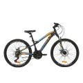Велосипед 24" Formula BLACKWOOD 2.0 2020 (сірий з блакитним та помаранчевим)