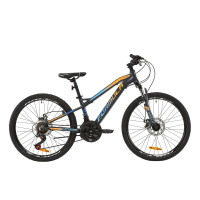 Велосипед 24" Formula BLACKWOOD 2.0 2020 (сірий з блакитним та помаранчевим) Велосипед 24" Formula BLACKWOOD 2.0 2020 (сірий з блакитним та помаранчевим)