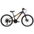 Велосипед 24" Formula BLACKWOOD 2.0 2021 (сіро-жовтогарячий з чорним)