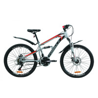 Велосипед 24" Formula BLAZE DD 2020 (сіро-чорний з червоним) Велосипед 24" Formula BLAZE DD 2020 (сіро-чорний з червоним)