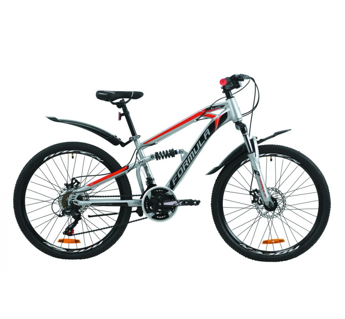 Велосипед 24" Formula BLAZE DD 2020 (серо-черный с красным)