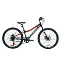 Велосипед 24" Formula FOREST DD 2020 (чорно-червоний)