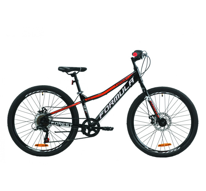 Велосипед 24" Formula FOREST DD 2020 (чорно-червоний)
