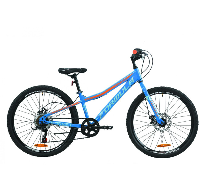 Велосипед 24" Formula FOREST DD 2020 (сине-оранжевый )