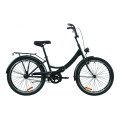 Велосипед 24" Formula SMART с фонарём 2020 (черно-серый с белым)
