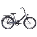 Велосипед 24" Formula SMART з ліхтарем 2021 (сіро-чорний)