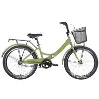 Велосипед ST 24" Formula SMART Vbr з багажником зад St, з крилом St, з кошиком St 2022 (хакі) Велосипед ST 24" Formula SMART Vbr з багажником зад St, з крилом St, з кошиком St 2022 (хакі)