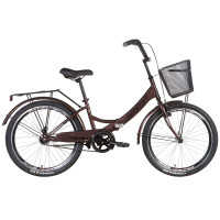 Велосипед ST 24" Formula SMART Vbr з багажником зад St, з крилом St, з кошиком St 2022 (коричневий) Велосипед ST 24" Formula SMART Vbr з багажником зад St, з крилом St, з кошиком St 2022 (коричневий)