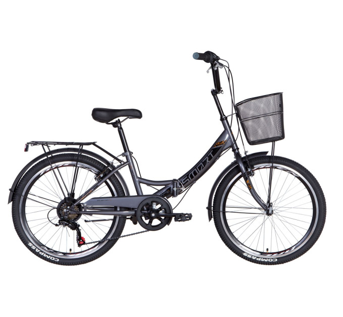 Велосипед 24" Formula SMART з кошиком, тріскачка 2021 (малахітовий)