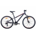Велосипед 24" Leon JUNIOR AM 2021 (антрацитовий з червоним)