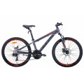 Велосипед 24" Leon JUNIOR AM DD 2021 (антрацитовый с красным)