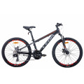 Велосипед 24" Leon JUNIOR AM DD 2021 (черно-оранжевый с серым)