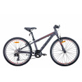 Велосипед 24" Leon JUNIOR 2021 (антрацитовий з червоним)
