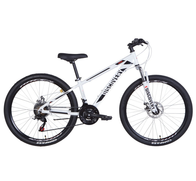 Велосипед 26" Discovery BASTION 2021 (біло-чорний)