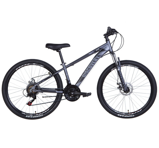 Велосипед 26" Discovery BASTION 2021 (сіро-чорний)