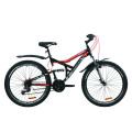 Велосипед 26" Discovery CANYON 2020 (чорно-червоний із сірим)