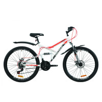 Велосипед 26" Discovery CANYON DD 2020 (бело-черный с оранжевым )