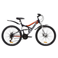 Велосипед 26" Discovery CANYON DD 2020 (сине-оранжевый )
