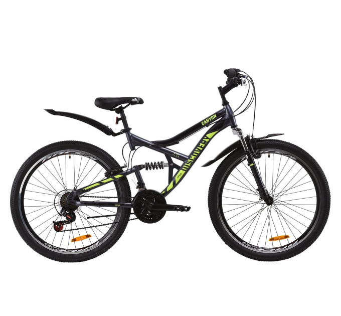 Велосипед 26" Discovery CANYON 2020 (сіро-чорний з помаранчевим)