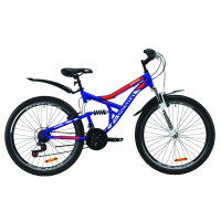 Велосипед 26" Discovery CANYON 2020 (сине-оранжевый )
