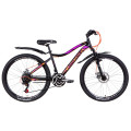 Велосипед 26" Discovery KELLY DD 2021 (черно-оранжево-фиолетовый)
