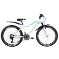 Велосипед 26" Discovery KELLY DD 2021 (біло-синій з жовтим)