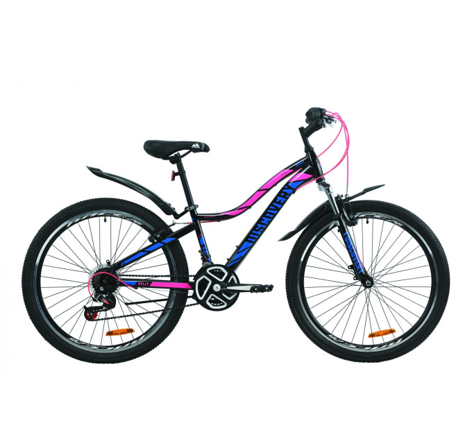Велосипед 26" Discovery KELLY 2020 (черно-малиновый с голубым)