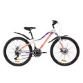 Велосипед 26" Discovery KELLY DD 2020 (біло-фіолетовий з помаранчевим)
