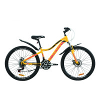 Велосипед 26" Discovery KELLY DD 2020 (желто-сиреневый с черным)