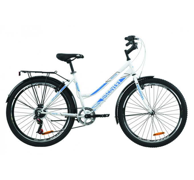 Велосипед 26" Discovery PRESTIGE WOMAN 2020 (біло-блакитний)