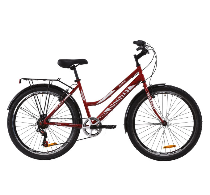 Велосипед 26" Discovery PRESTIGE WOMAN 2020 (рубиновый)