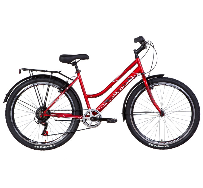 Велосипед 26" Discovery PRESTIGE WOMAN 2021 (рубіновий)