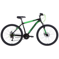 Велосипед 26" Discovery RIDER DD 2021 (черно-зеленый )