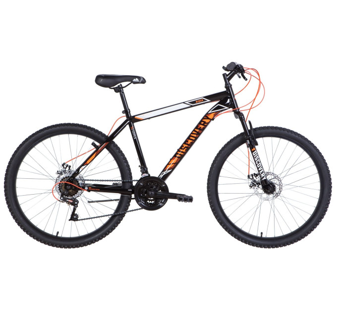 Велосипед 26" Discovery RIDER DD 2021 (черно-оранжевый)