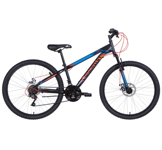 Велосипед 26" Discovery RIDER DD 2021 (чорно-синій з червоним)