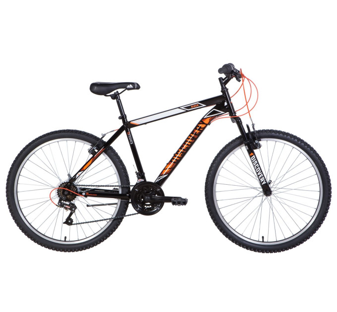 Велосипед 26" Discovery RIDER 2021 (чорно-жовтогарячий)