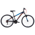 Велосипед 26" Discovery RIDER 2021 (черно-синий с красным)