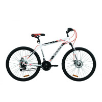 Велосипед 26" Discovery RIDER DD 2020 (бело-красный с серым)