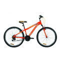 Велосипед 26" Discovery RIDER 2020 (червоно-жовтогарячий з синім)