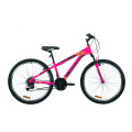 Велосипед 26" Discovery RIDER 2020 (малиново-чорний з жовтим)