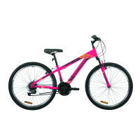 Велосипед 26" Discovery RIDER 2020 (малиново-черный с желтым)