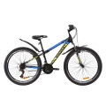 Велосипед 26" Discovery TREK 2020 (черно-зеленый с синим)