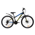 Велосипед 26" Discovery TREK DD 2020 (черно-зеленый с синим)