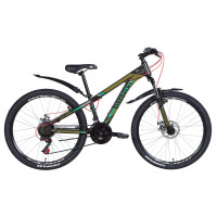 Велосипед 26" Discovery TREK DD 2021 (черно-бирюзовый)