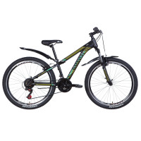 Велосипед 26" Discovery TREK 2021 (черно-бирюзовый)